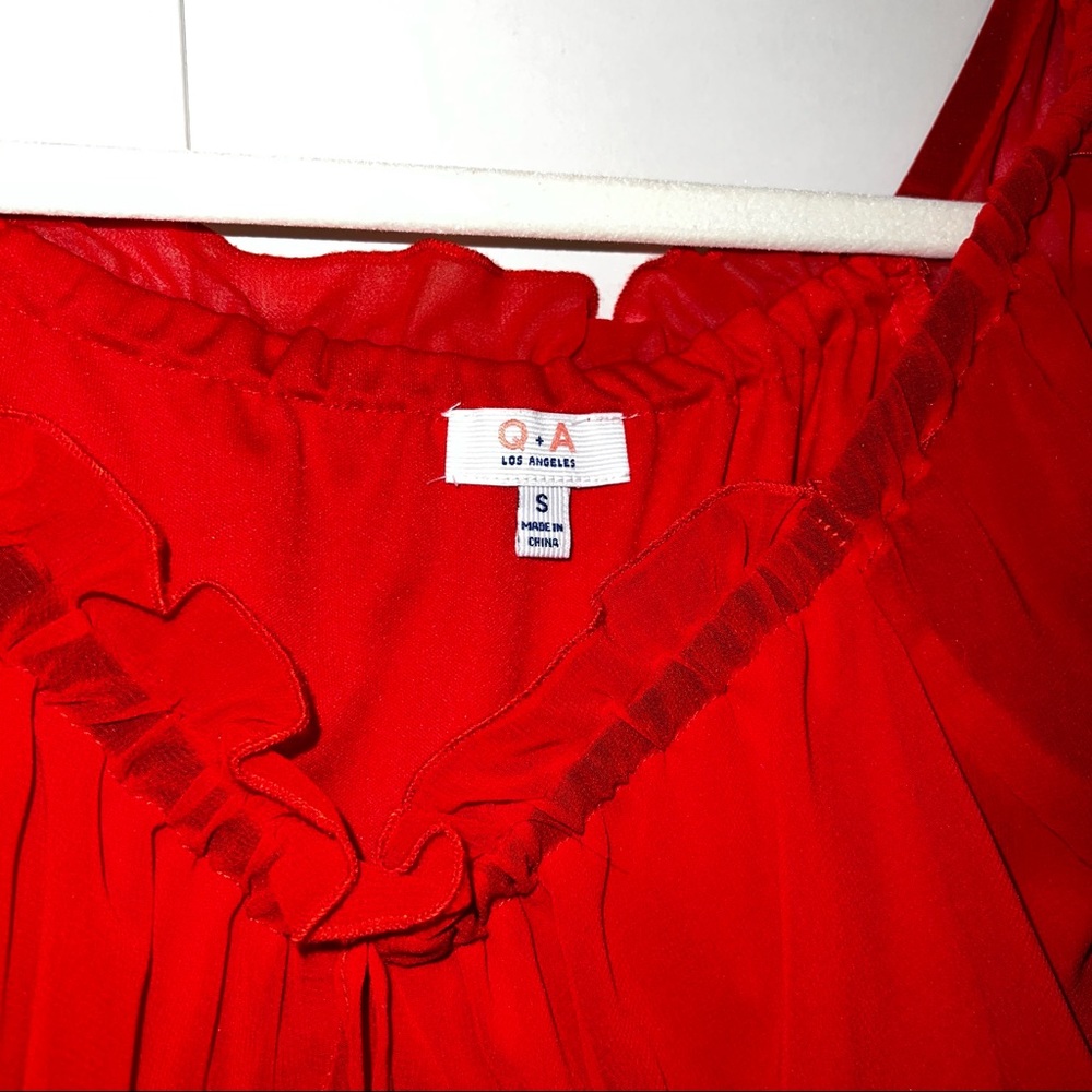Red Mini Dress - Picture 2 of 5
